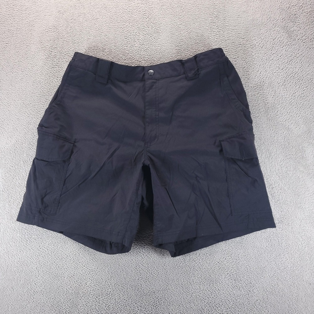 5.11 Tactical Series Shorts Mens 38 Black Cargo 8" Elastic Waist Workwear
